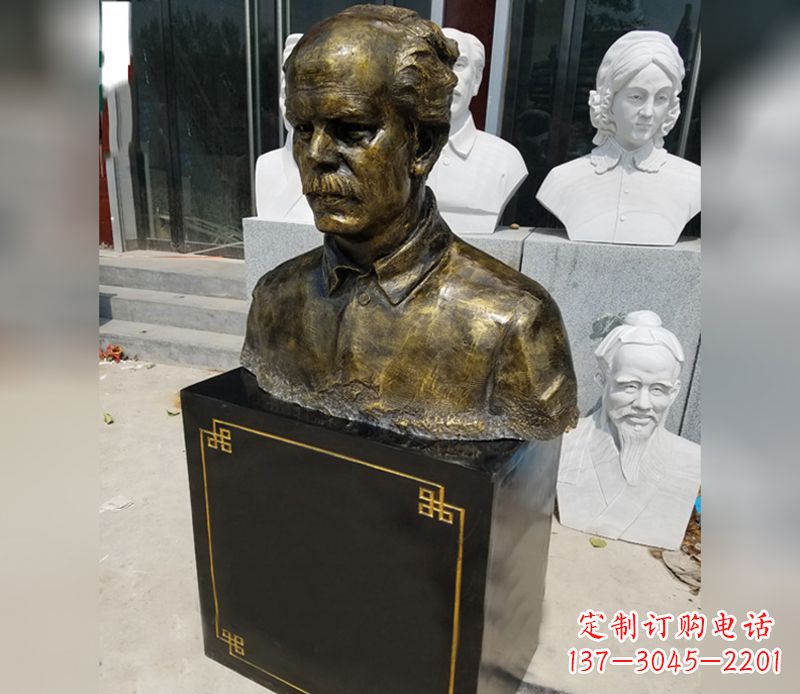 运城白求恩胸像铜雕2
