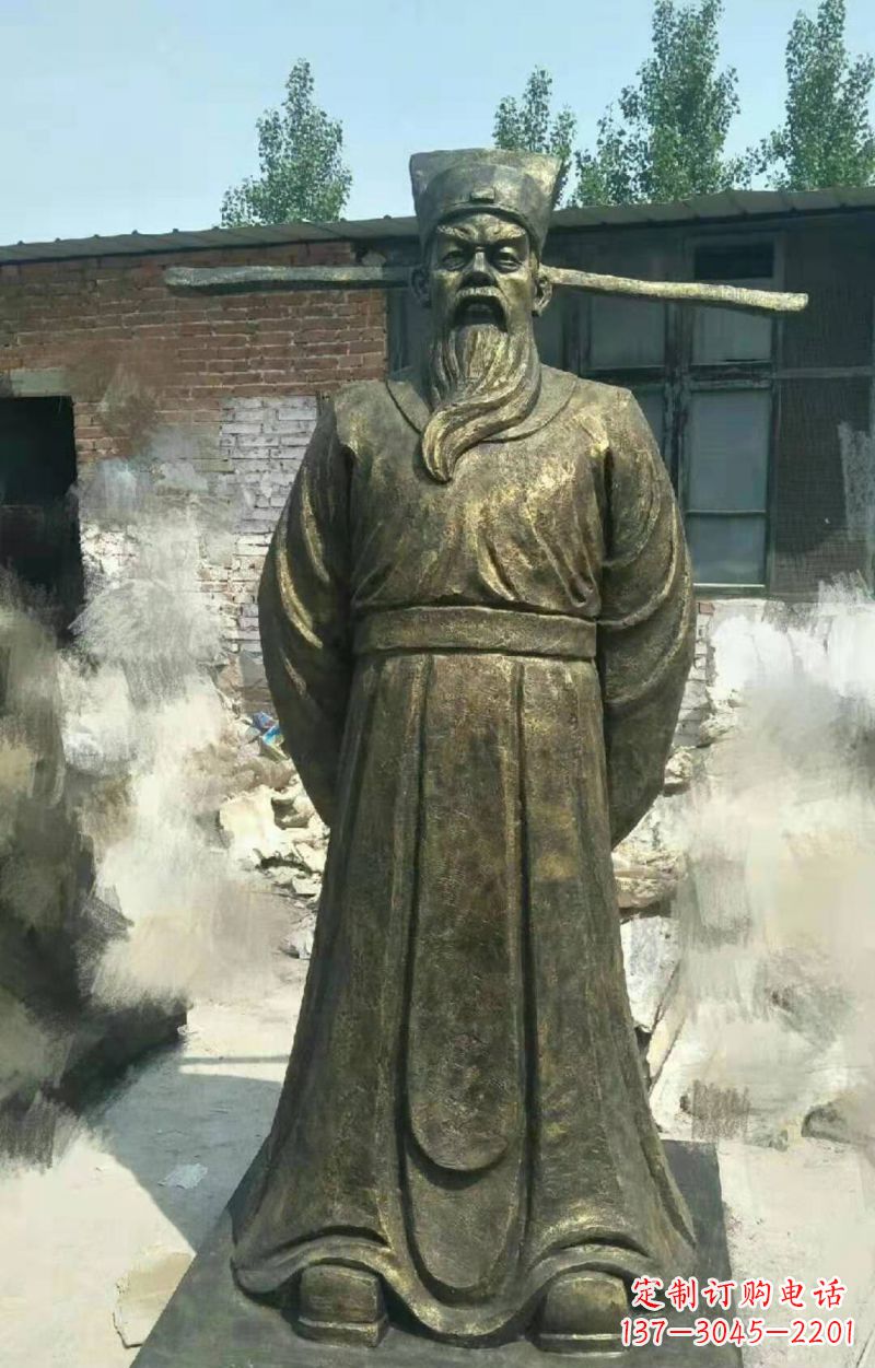 运城北宋名臣包拯铜雕