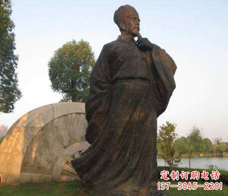 运城北宋文学家欧阳修铜雕