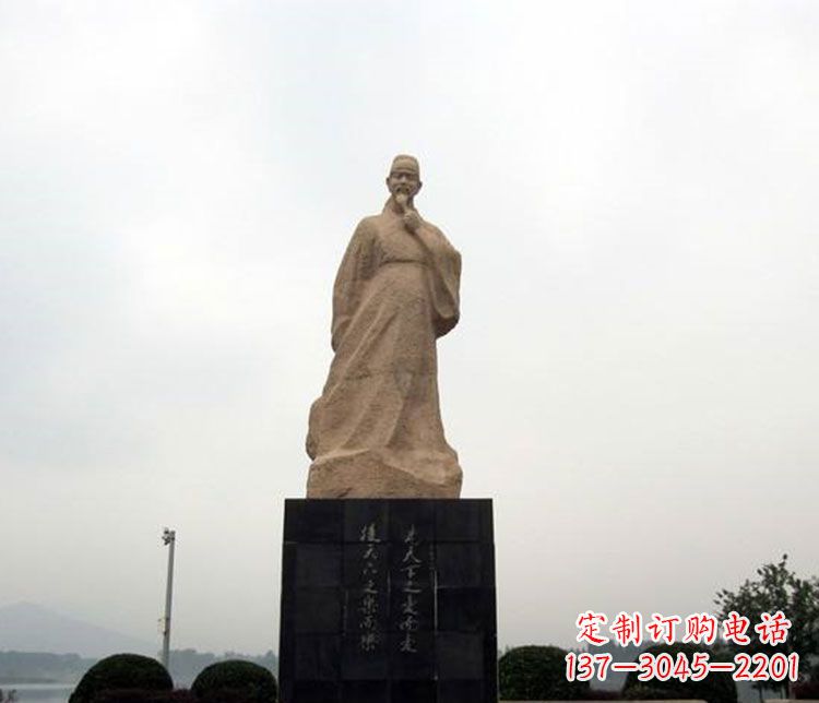 运城北宋政治家范仲淹石雕