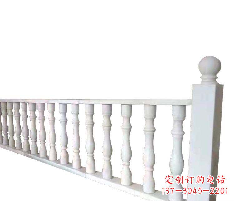 运城别墅汉白玉栏杆景观石雕