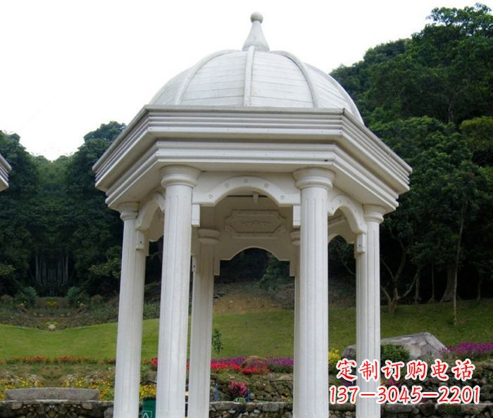 运城别墅景观欧式石雕凉亭 (2)
