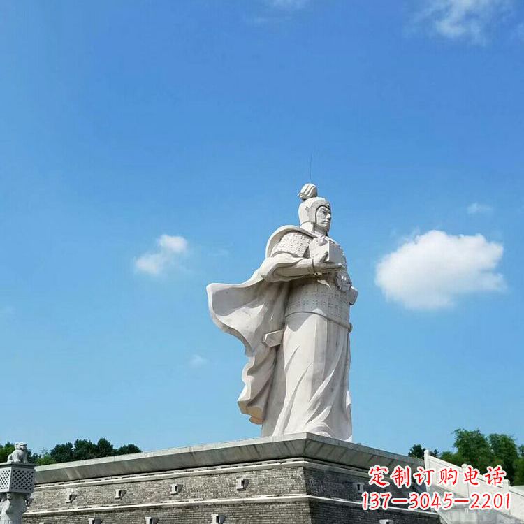 运城兵仙韩信汉白玉石雕-景区古代著名将领军事家雕像