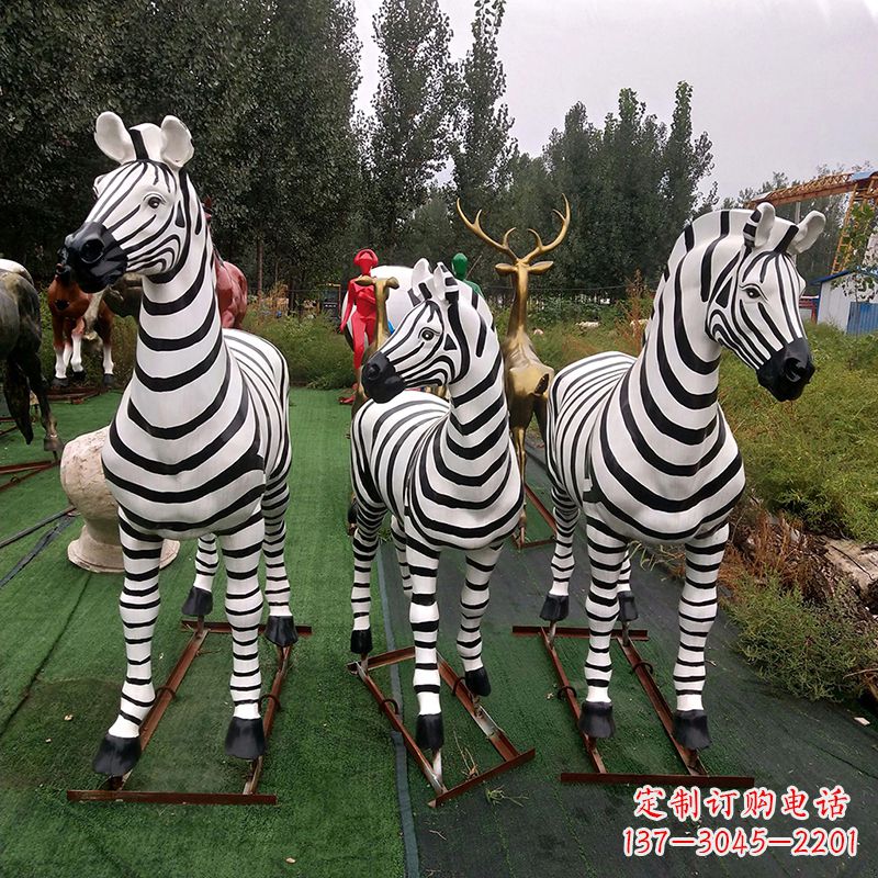 运城玻璃钢斑马仿真雕塑