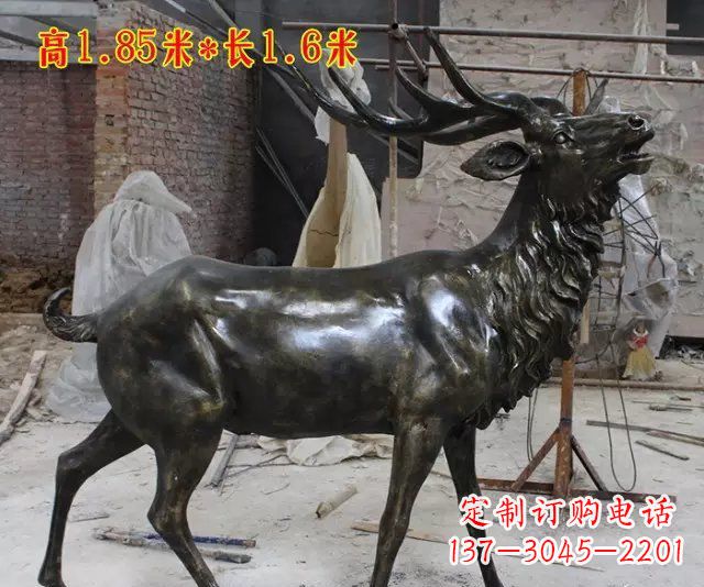 运城玻璃钢仿铜动物雕塑