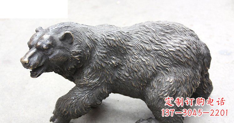 运城玻璃钢仿真北极熊公园动物雕塑