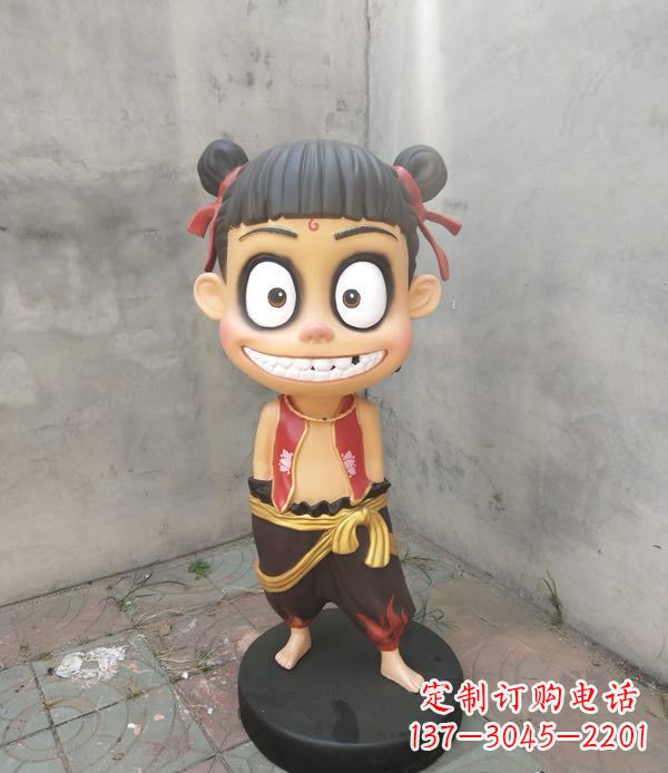 运城玻璃钢卡通魔童哪吒