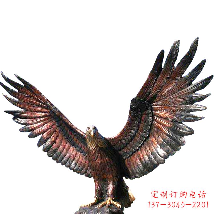 运城玻璃钢老鹰仿铜雕塑