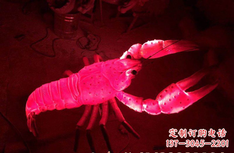 运城玻璃钢龙虾雕塑