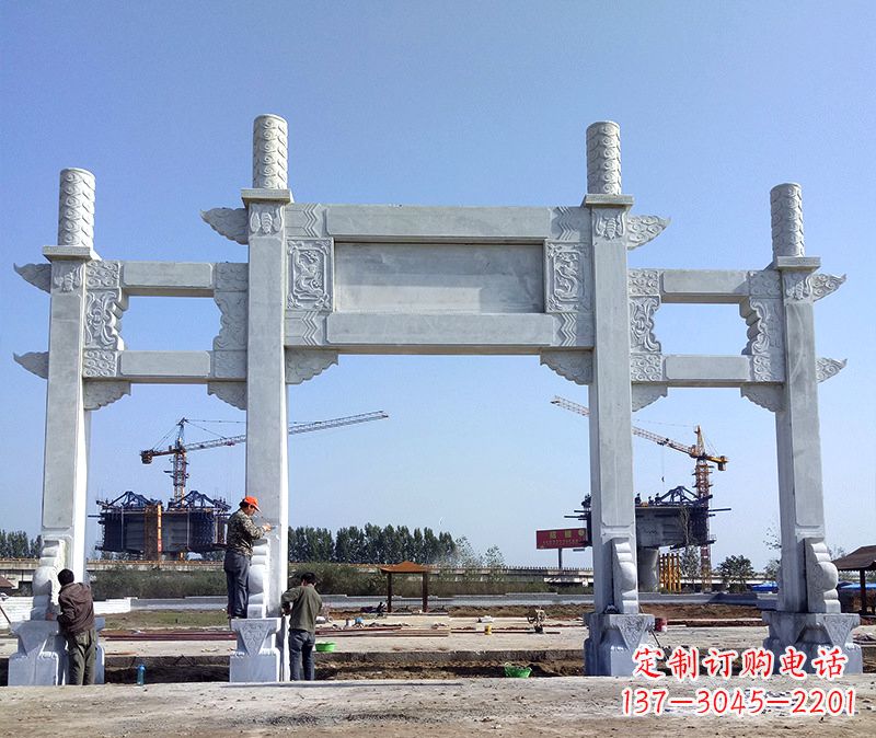 运城玻璃钢牌坊雕塑