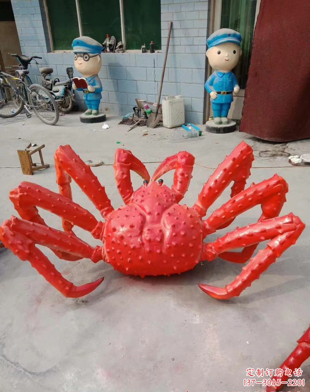运城玻璃钢螃蟹雕塑