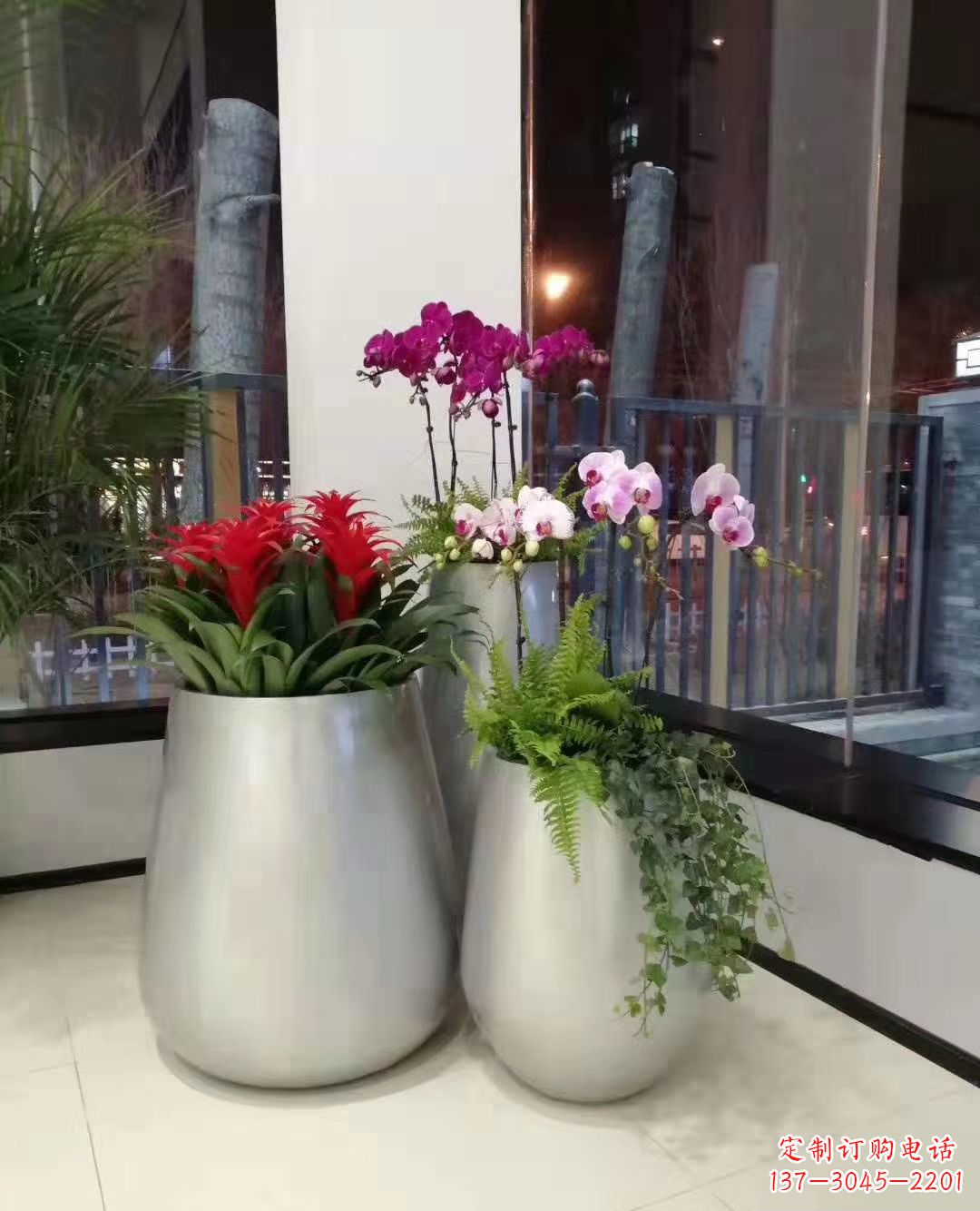 运城玻璃钢盆景花盆雕塑