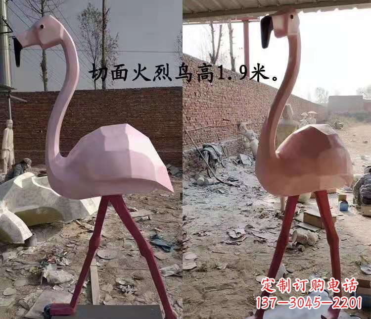 运城玻璃钢仙鹤雕塑公园园林景观动物摆件