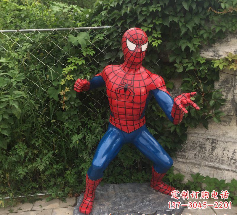 运城玻璃钢蜘蛛侠雕塑