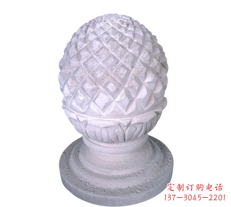 运城菠萝型挡车路障石球