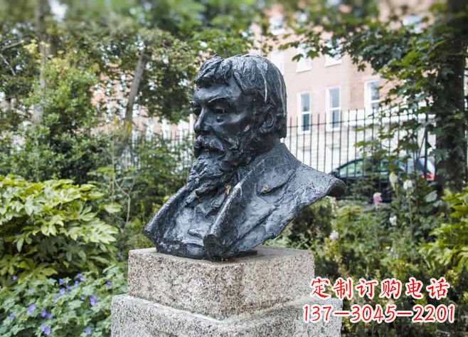 运城伯特兰·罗素铜雕胸像-世界名人英国著名哲学家雕塑