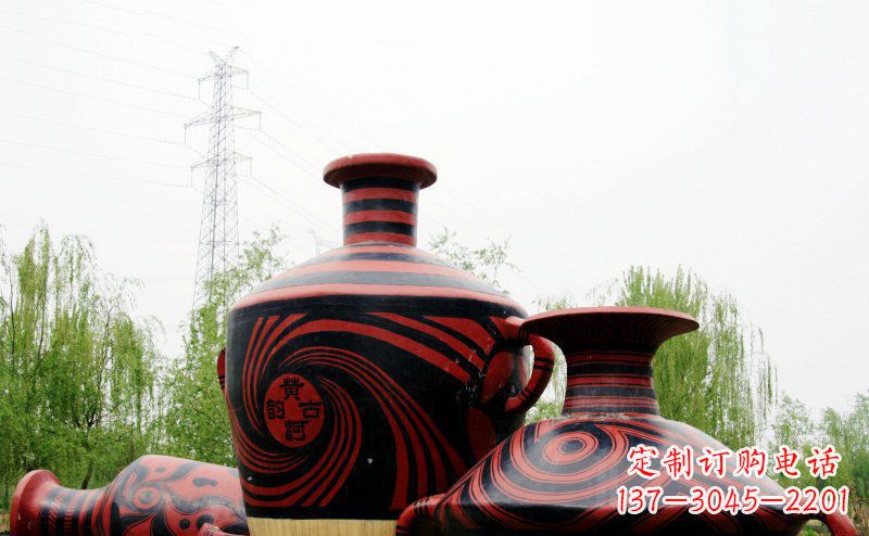 运城不锈钢彩色花盆雕塑