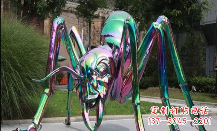 运城不锈钢彩色蚂蚁公园景观雕塑