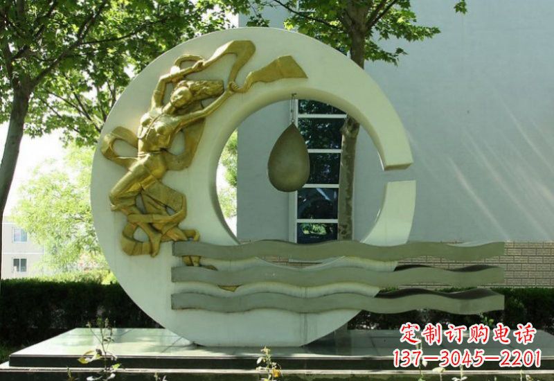 运城不锈钢嫦娥奔月雕塑