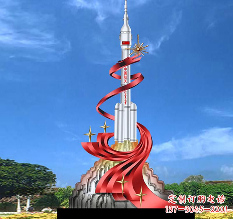 运城不锈钢嫦娥飞天标识雕塑