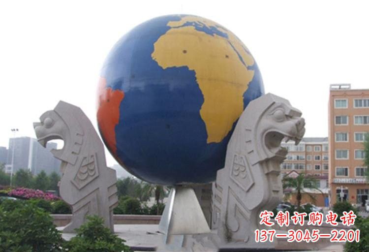 运城不锈钢城市彩色地球雕塑