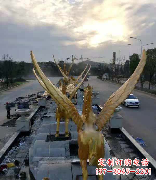 运城不锈钢城市飞龙雕塑