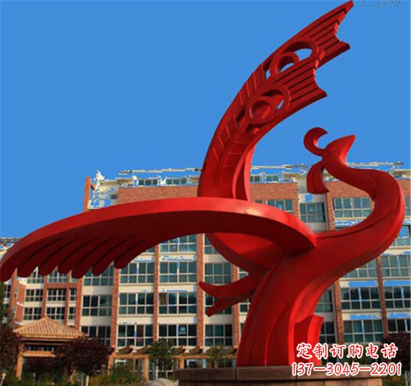 运城不锈钢城市凤凰 雕塑