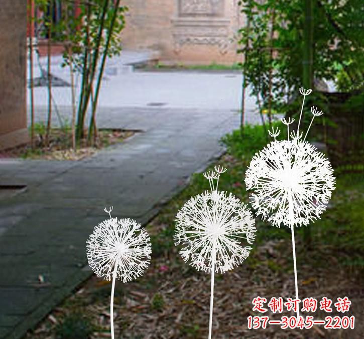 运城不锈钢城市镂空蒲公英雕塑
