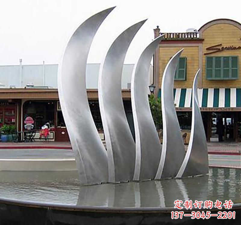 运城不锈钢城市艺术翅膀雕塑
