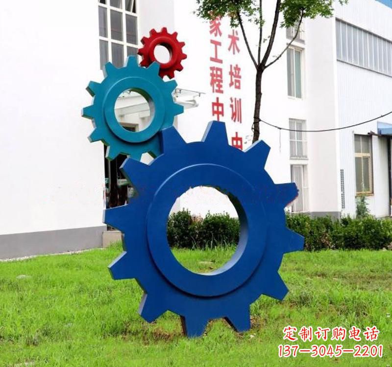 运城不锈钢齿轮创意雕塑