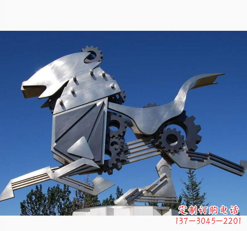 运城不锈钢齿轮飞马雕塑