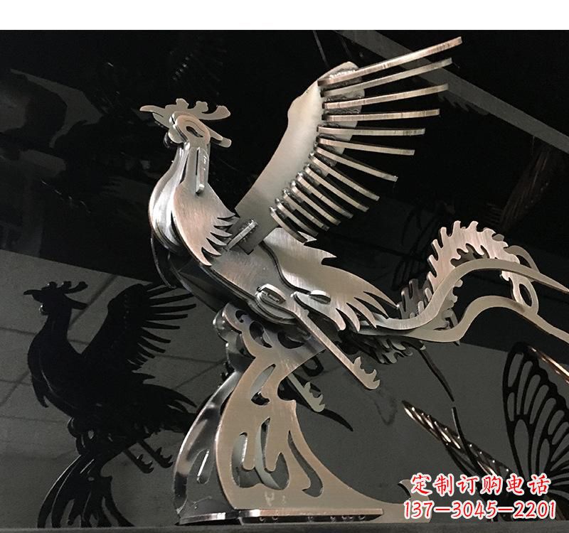 运城不锈钢齿轮凤凰雕塑