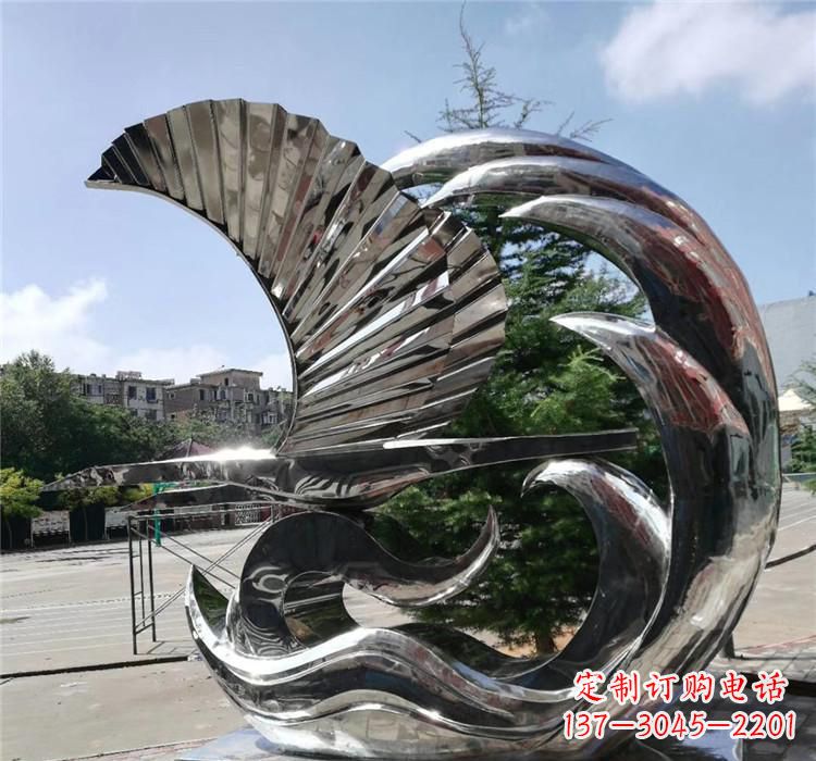 运城不锈钢翅膀艺术雕塑