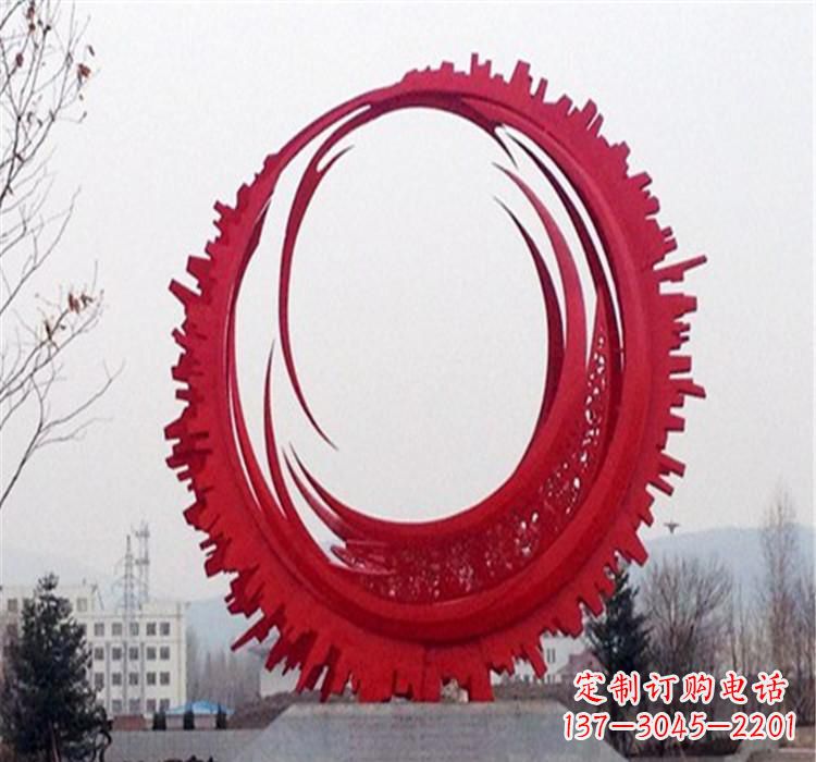 运城不锈钢抽象齿轮雕塑