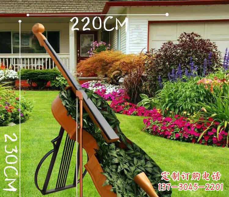 运城不锈钢抽象大提琴雕塑1