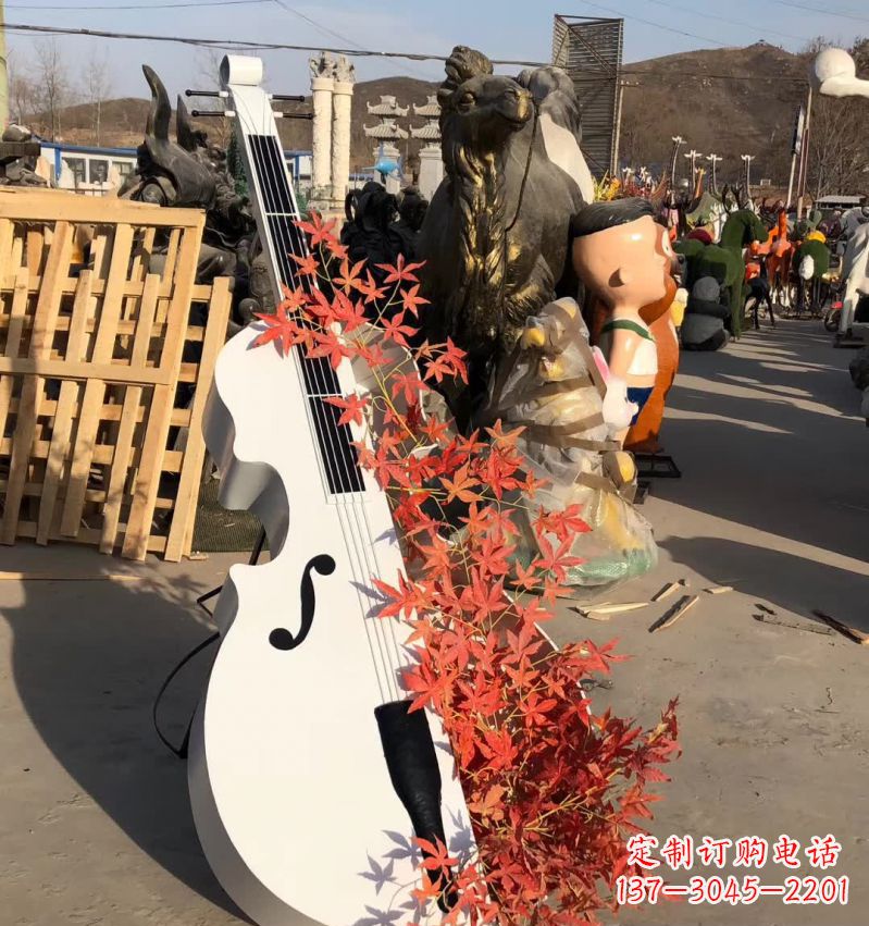 运城不锈钢抽象大提琴雕塑12