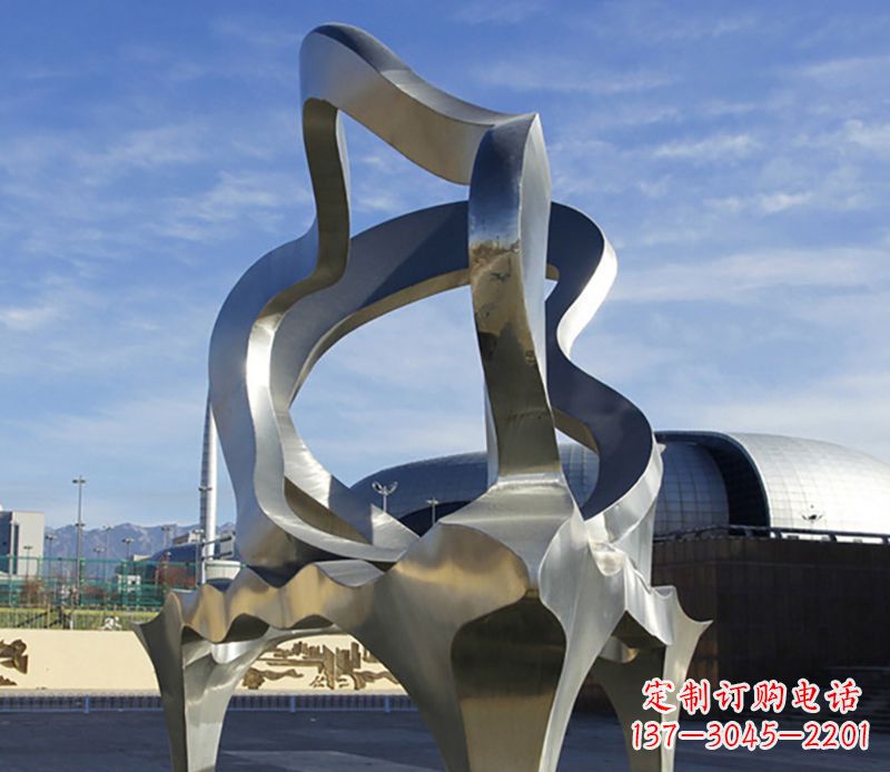 运城不锈钢抽象钢琴雕塑 (2)