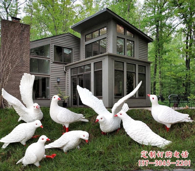 运城不锈钢抽象鸽子雕塑