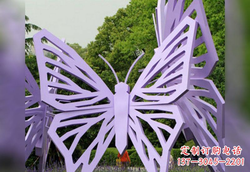 运城不锈钢抽象蝴蝶雕塑