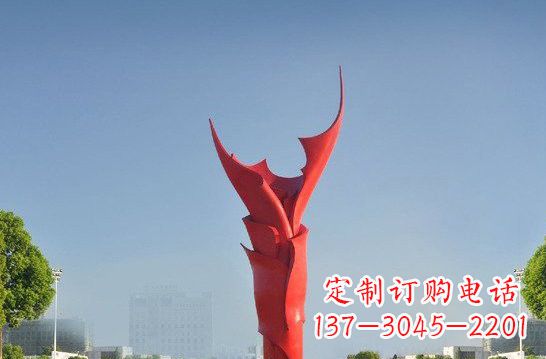 运城不锈钢抽象火炬雕塑