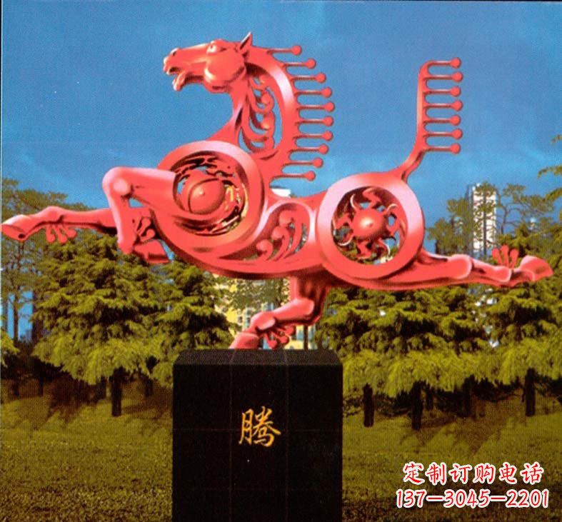 运城不锈钢抽象马雕塑设计图
