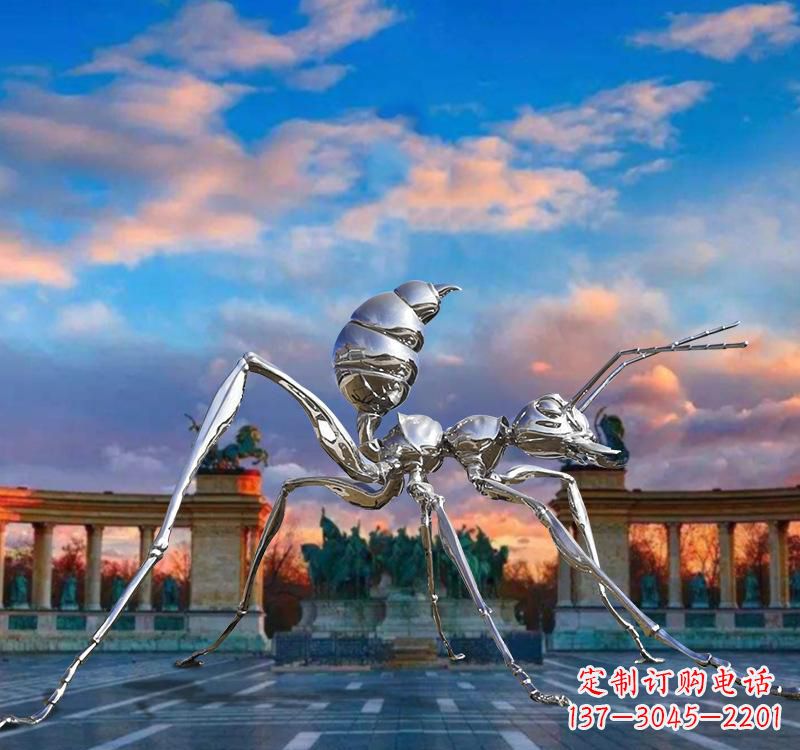 运城不锈钢抽象蚂蚁雕塑