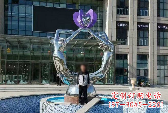 运城不锈钢抽象跳舞的女孩雕塑