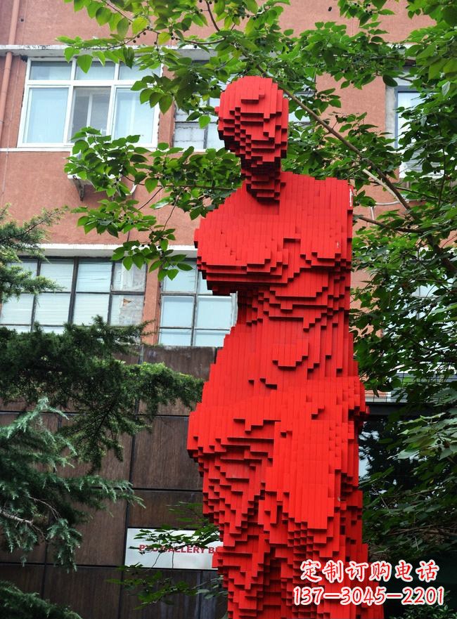 运城不锈钢抽象维纳斯雕塑街边景观雕塑