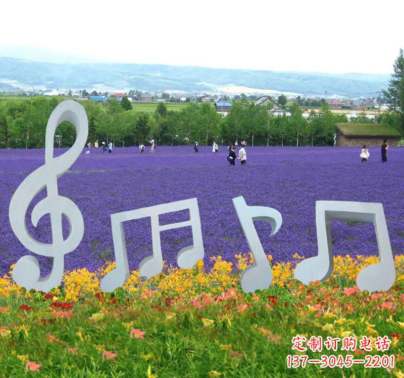 运城不锈钢抽象音符雕塑