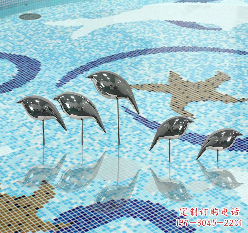 运城不锈钢创意鸽子雕塑