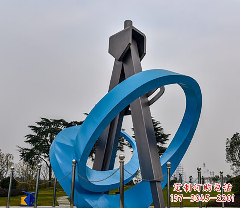运城不锈钢创意圆规造型