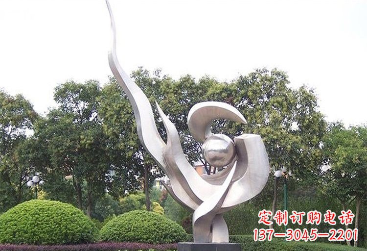 运城不锈钢大抽象鸽子雕塑