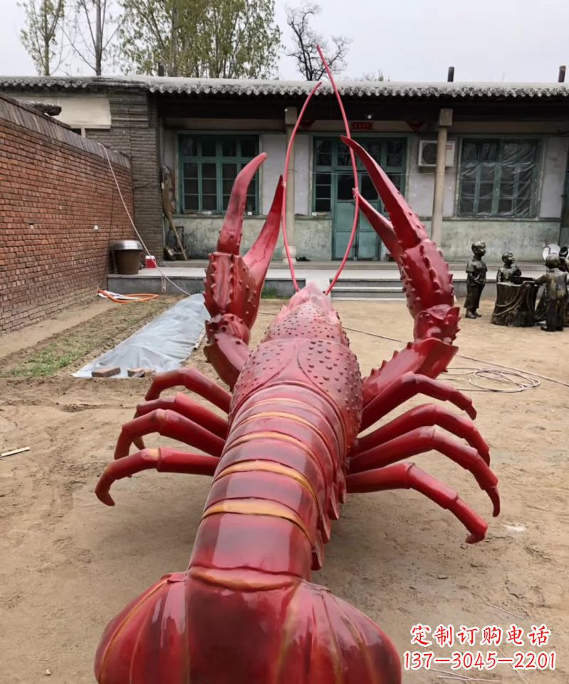运城不锈钢大龙虾雕塑