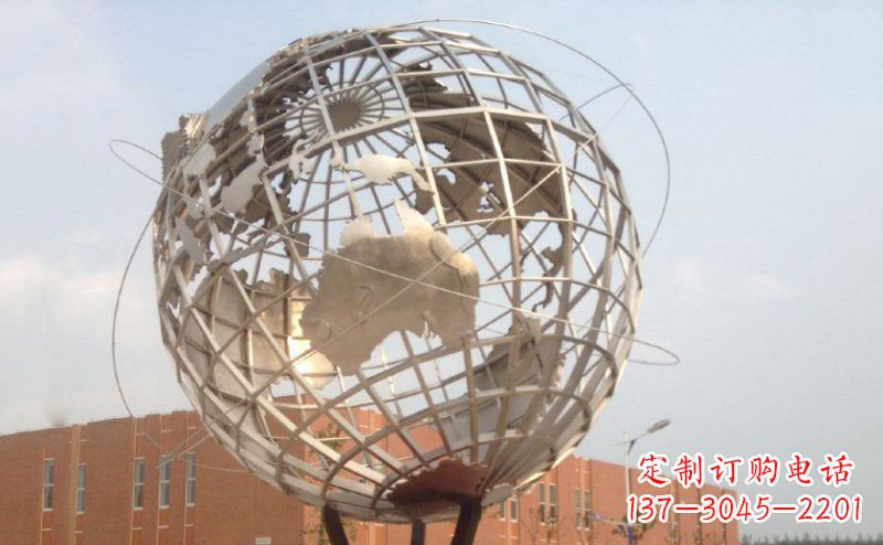 运城不锈钢地球雕塑 (3)